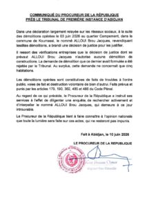 communiqué Procu